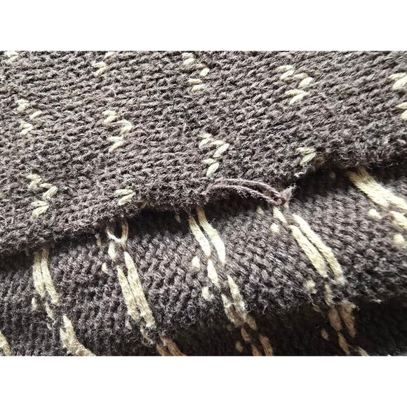 Vintage hand knit Brown Chaps cardigan with belt women's size petite medium - Picture 9 of 12